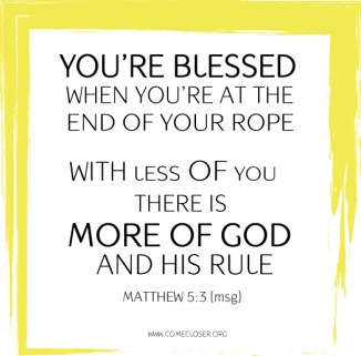 You're blessed Beattitude